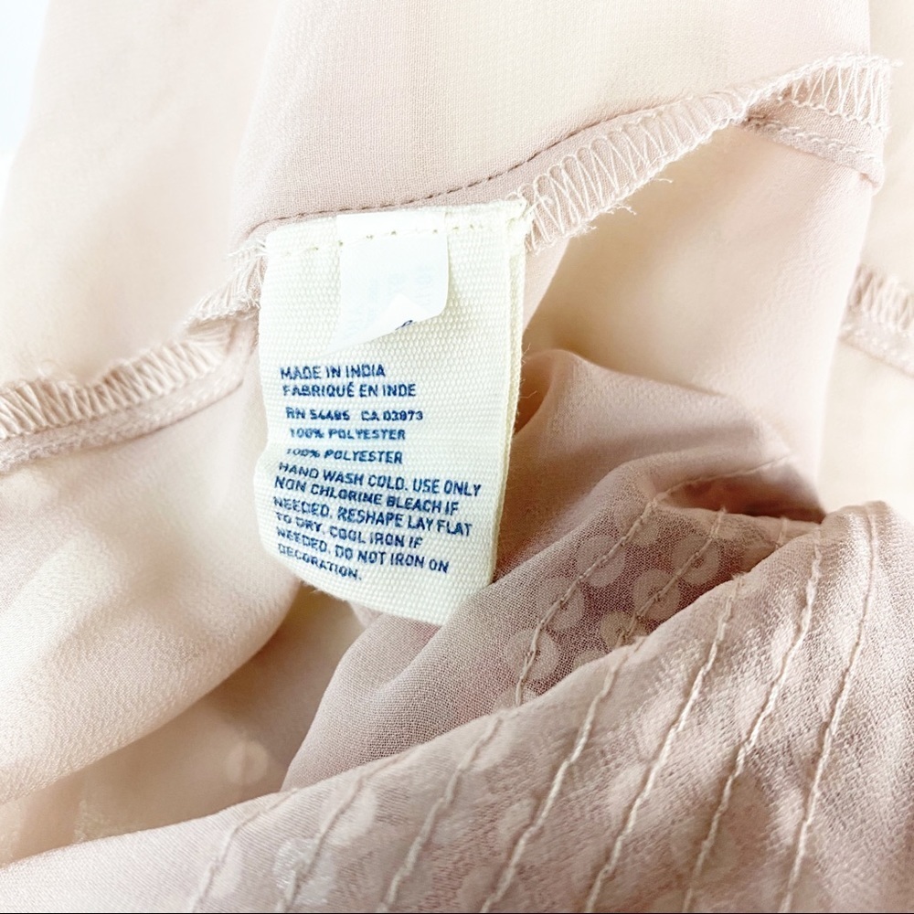 American Eagle Semi Sheer Sequin Zip Top Blouse - Picture 7 of 7